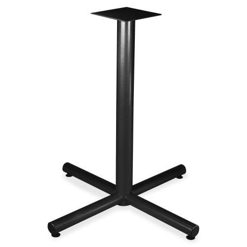 Black Steel Bistro-Height X-Leg Table Base, 32" Width