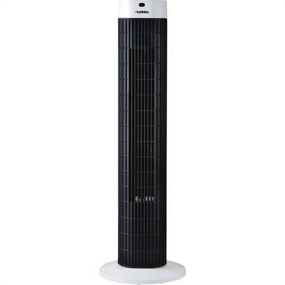 Lorell Lorell Tower Fan - 30" Diameter - 3 Speed - Sleep Mode, Breeze Mode, Oscillating, Timer - 30.2" Height X 9.5" Width X 9.5" Depth - Plastic - Black, Silver