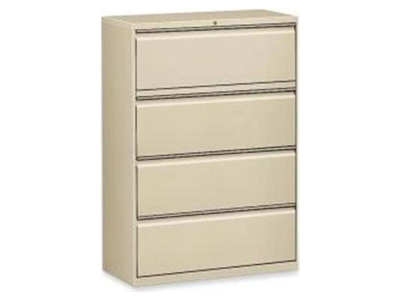 Putty 4-Drawer Lockable Steel Lateral File Cabinet