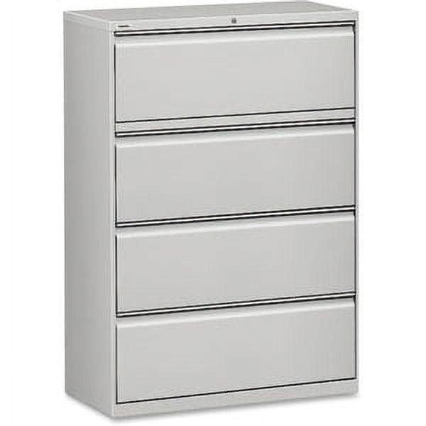 Secure 54.75'' Light Gray Steel 4-Drawer Lateral Legal File Cabinet