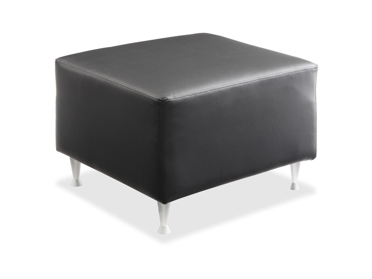 Lorell Fuze Faux Leather Ottoman