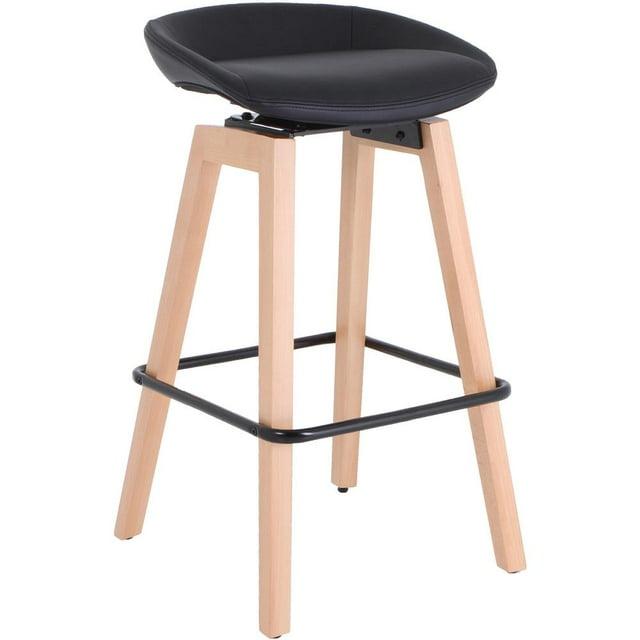 Lorell Modern Low-Back Stool - Low Back - Black
