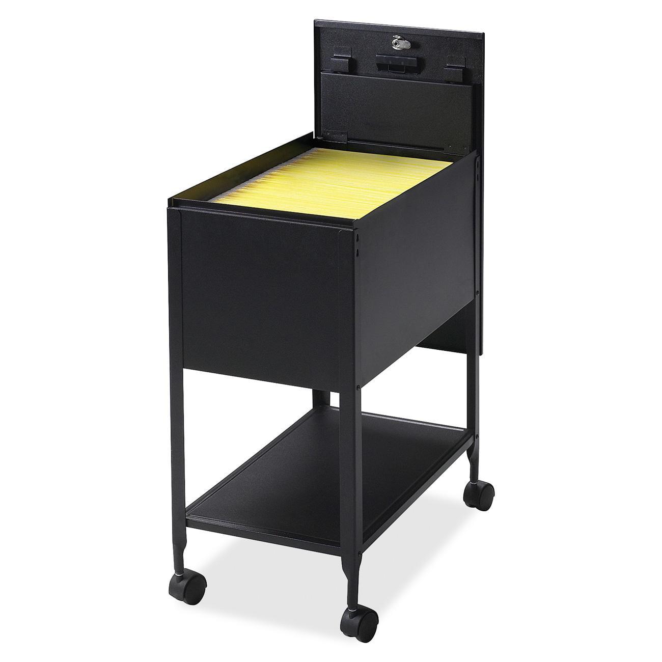 1 Drawer Mobile Standard File Cart with Lock