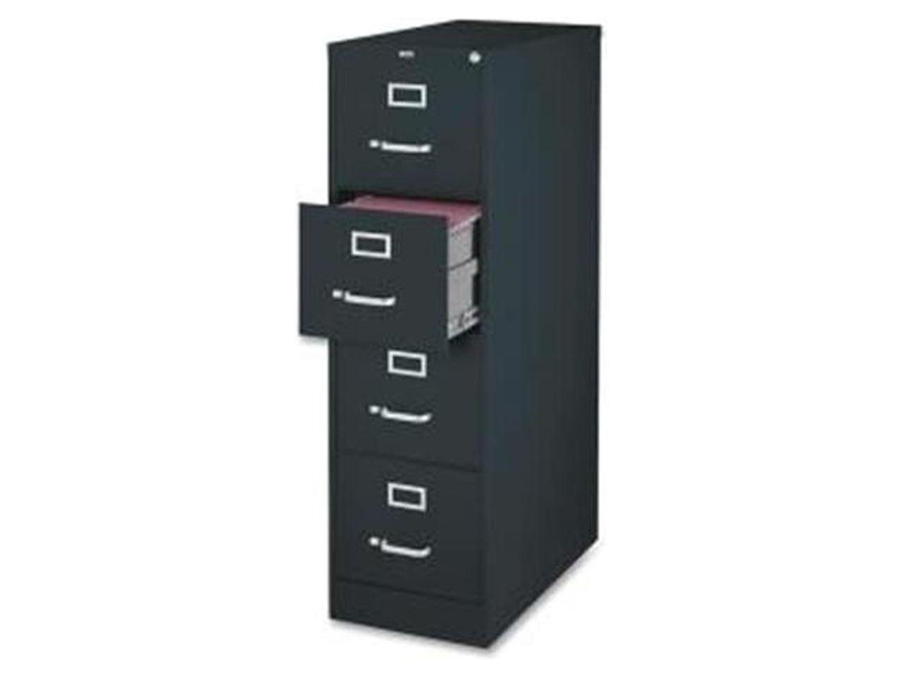 Black 4-Drawer Lockable Legal Size Steel File Cabinet