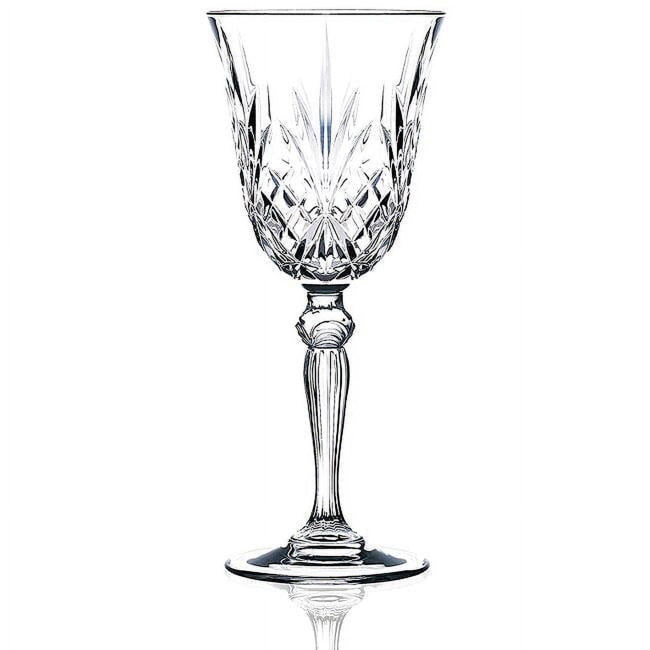 Lorren Home Trends Melodia Crystal Wine Glass set of 6