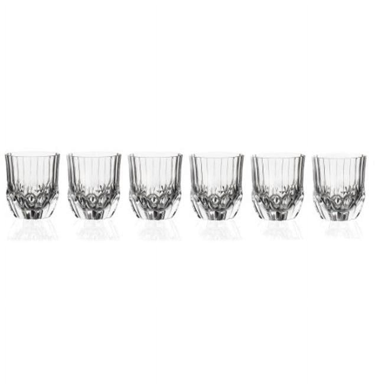 Elegant Crystal Double Old Fashioned Glasses Set of 6, 9 oz