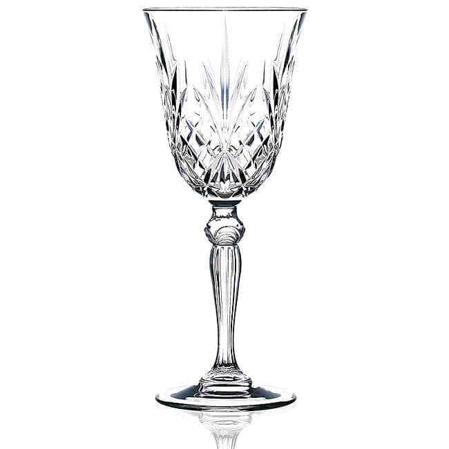 Lorren Home Trends Melodia Crystal Wine Glass set of 6