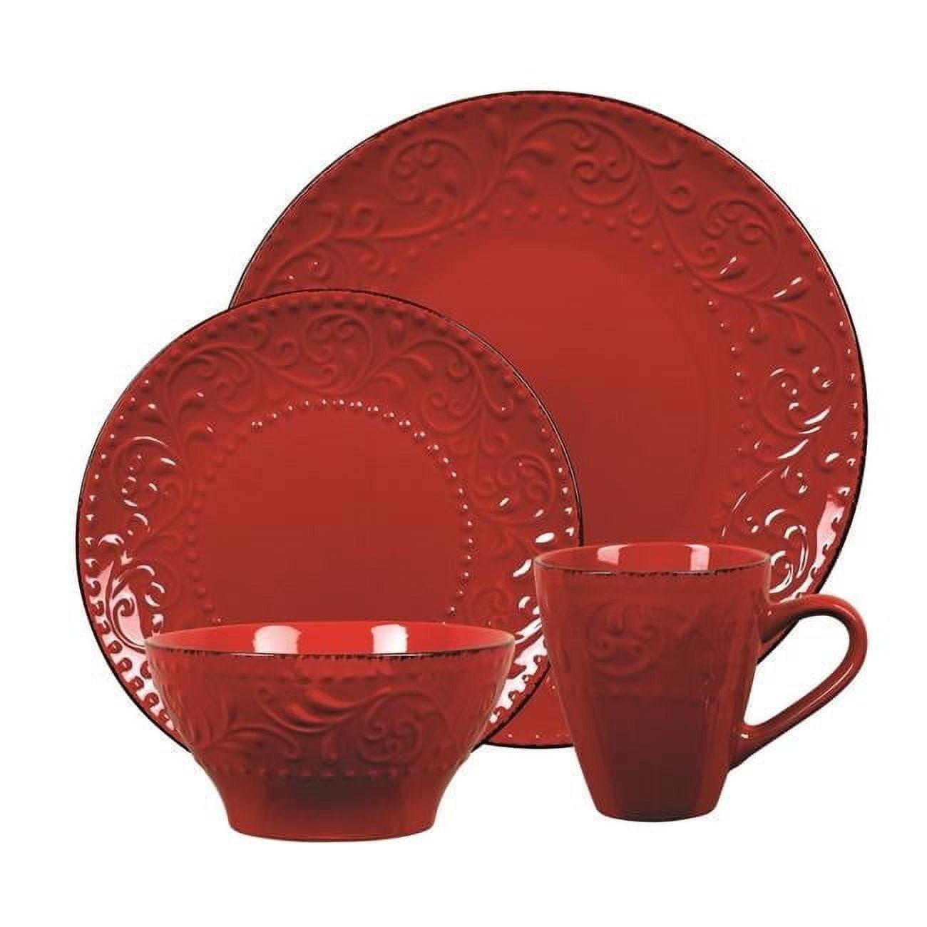 Lorren Home Trends Lorren 16 Piece Stoneware Dinnerware Set - Service for 4