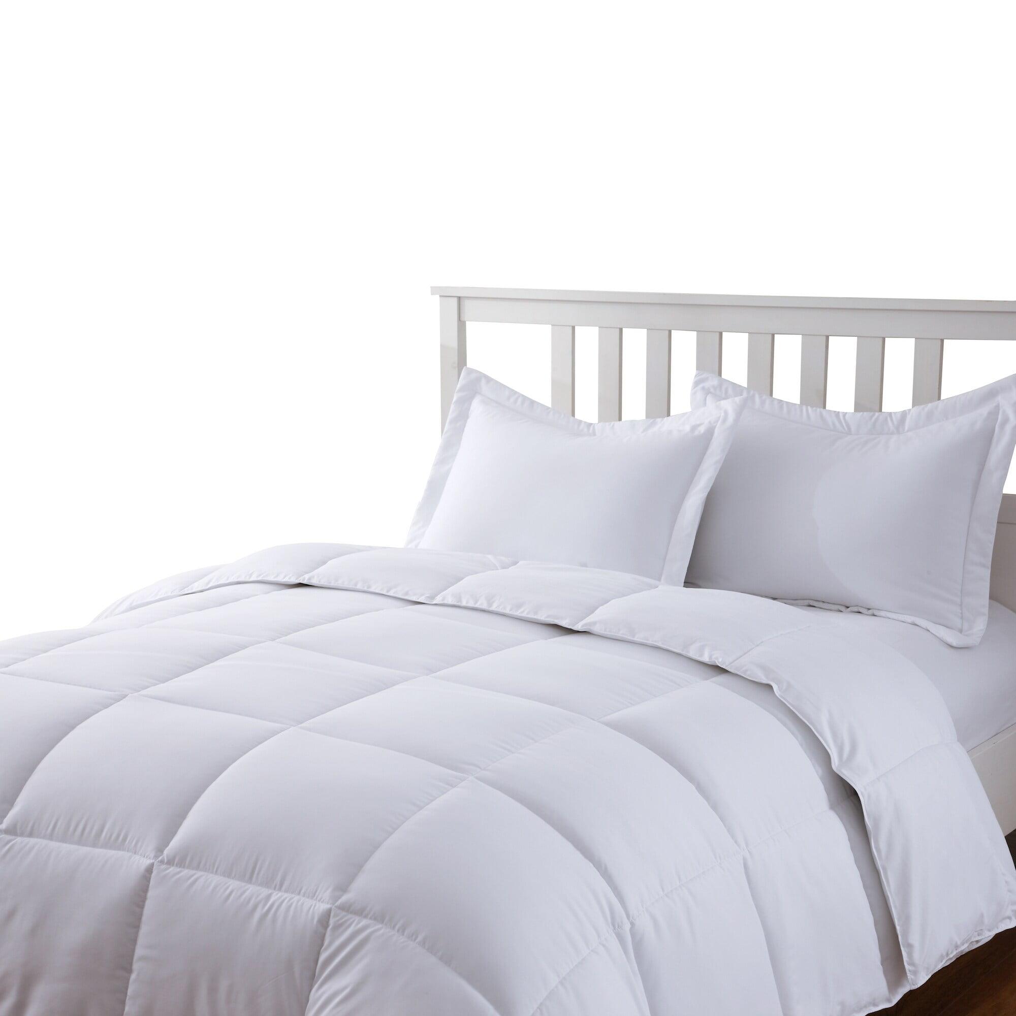 Twin White Down Alternative Microfiber Comforter Set