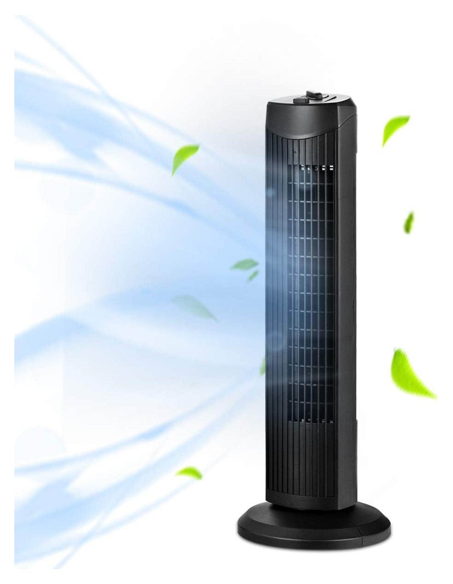 Fantask 35W 28''Oscillating Tower Fan 3 Wind Speed Quiet Bladeless Cooling Room