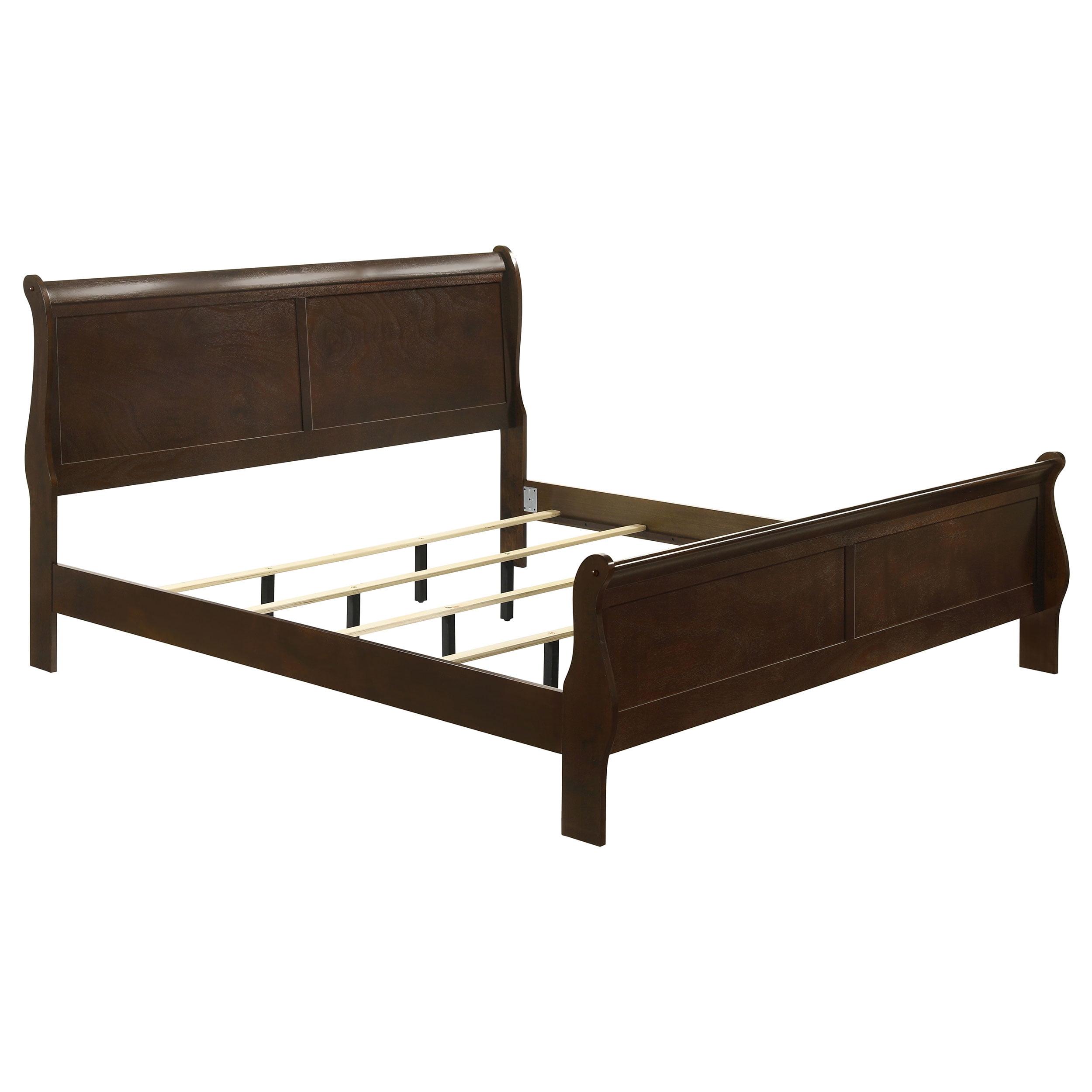 Coaster Louis Philippe King Sleigh Bed in Cappuccino