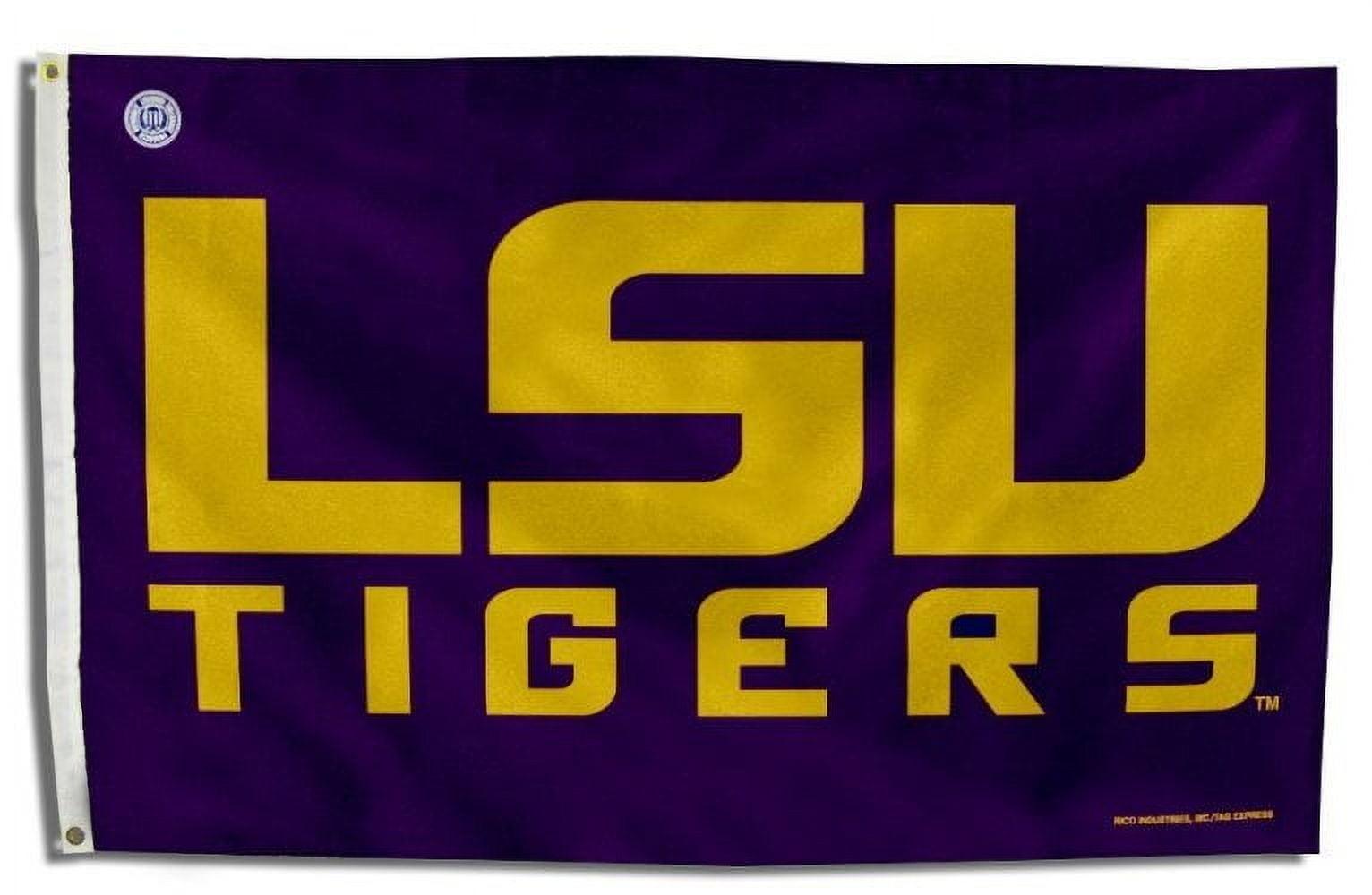 LSU Tigers Purple and Gold 3x5 Polyester Flag