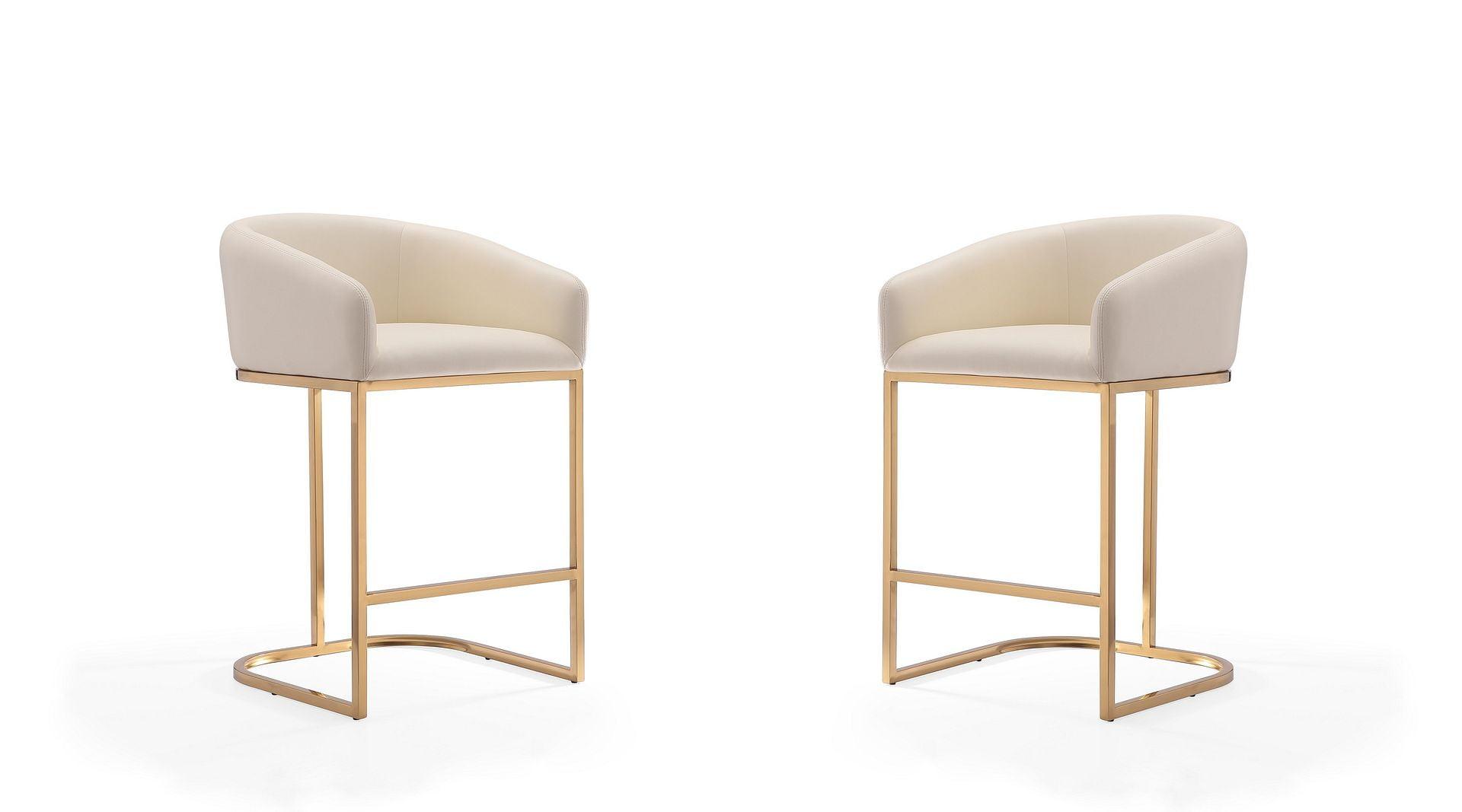 Bolland Upholstered Counter Stool with Metal Frame