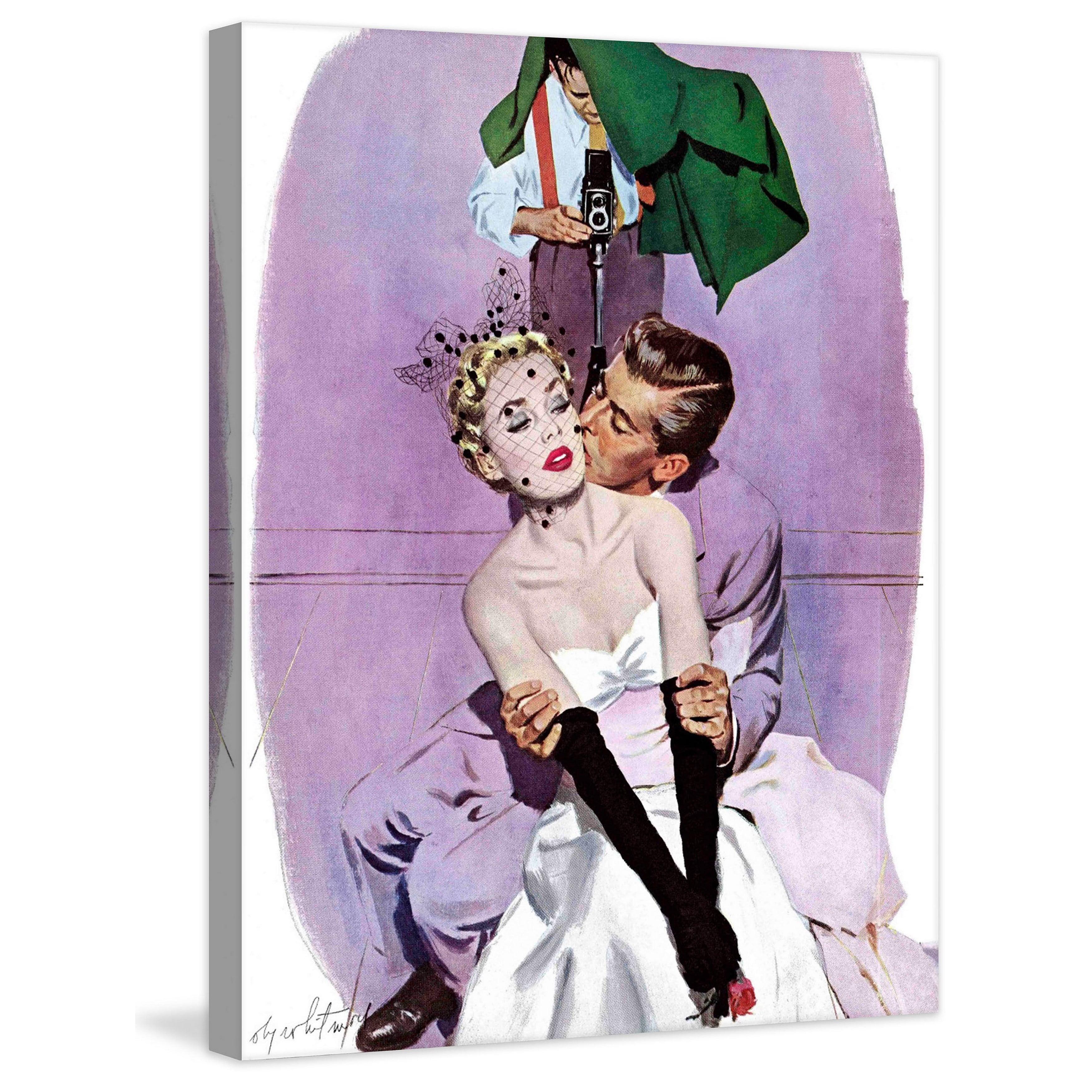 Marmont Hill Love Scene Print on Wrapped Canvas