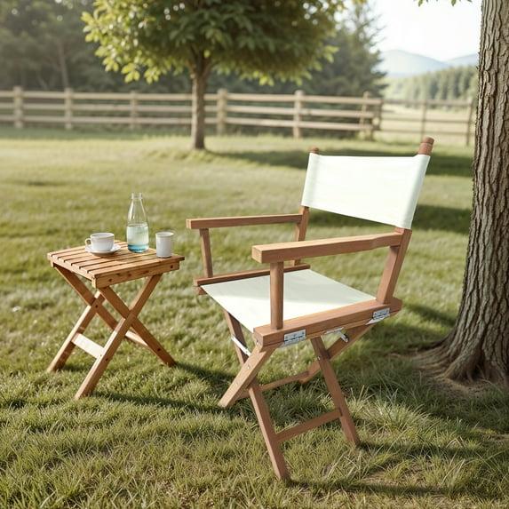 LuXeo LuXeo Russell Teak Director Chair