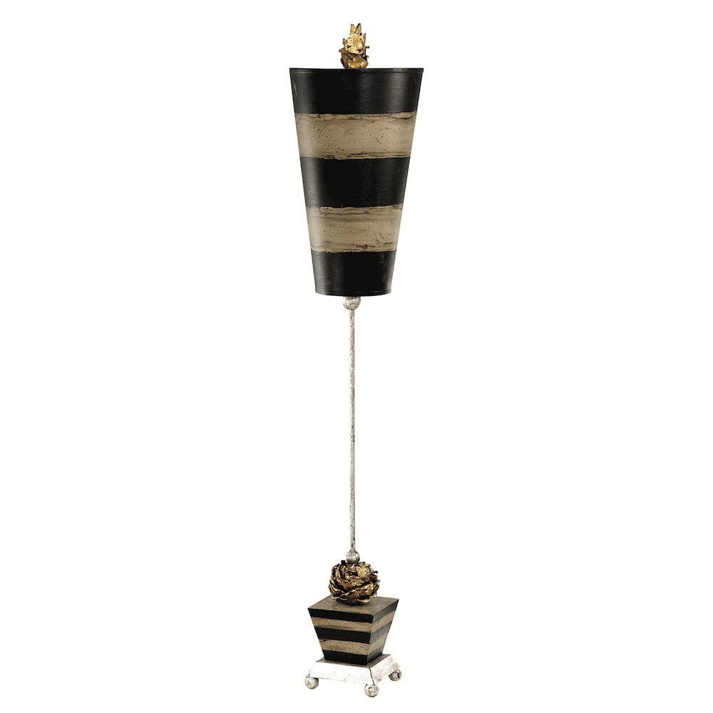 Lucas McKearn Bienville Table Lamp in Gold and Silver with Gold Drum Shade