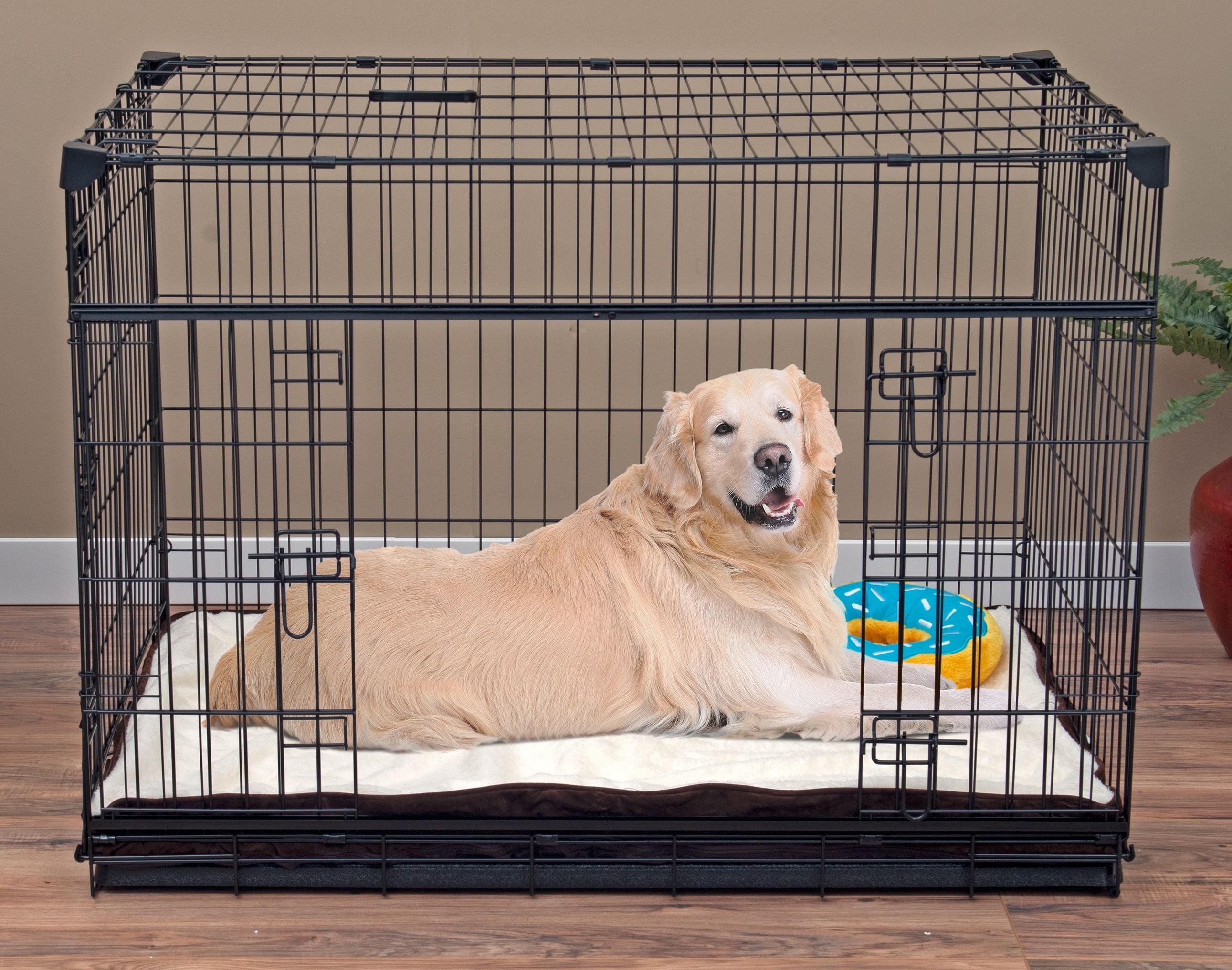 Lucky Dog Sliding Door Crates Pet Crate with Sliding Double Door