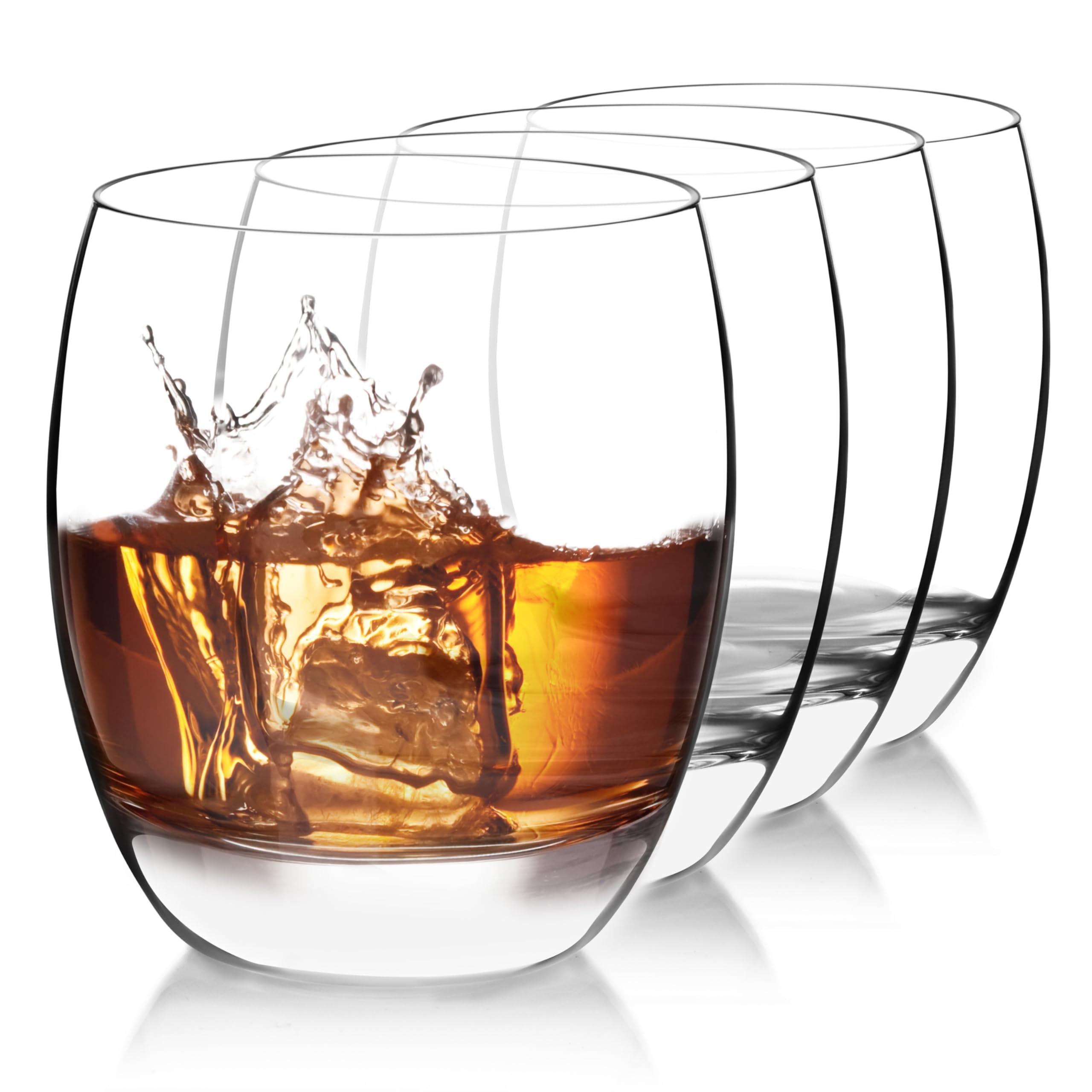 Luigi Bormioli Crescendo 15.5-Ounce Drinking Glasses, 4-Piece, 15.5 oz.