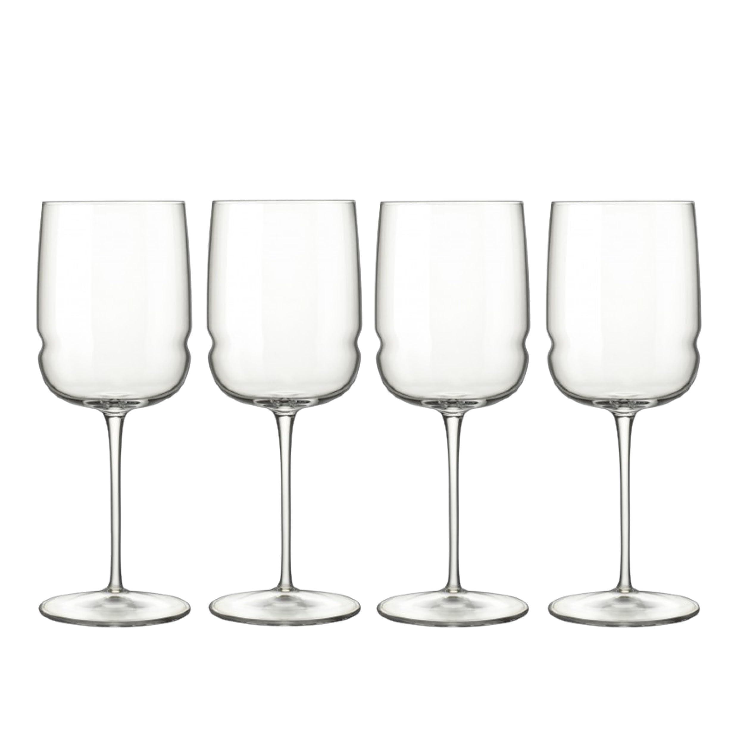 Luigi Bormioli Grandioso Chardonnay 15.25 oz. Wineglass, Set of 4, Titanium Reinforced Stem, Made of SON-hyx Crystal, Made in Italy