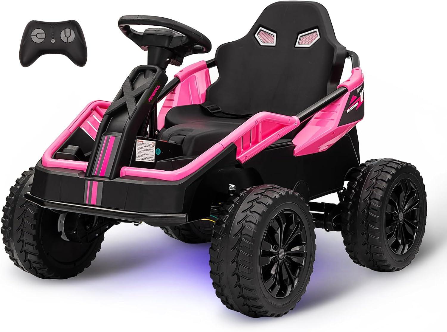 Pink 24V Kids Ride-On UTV with Remote Control