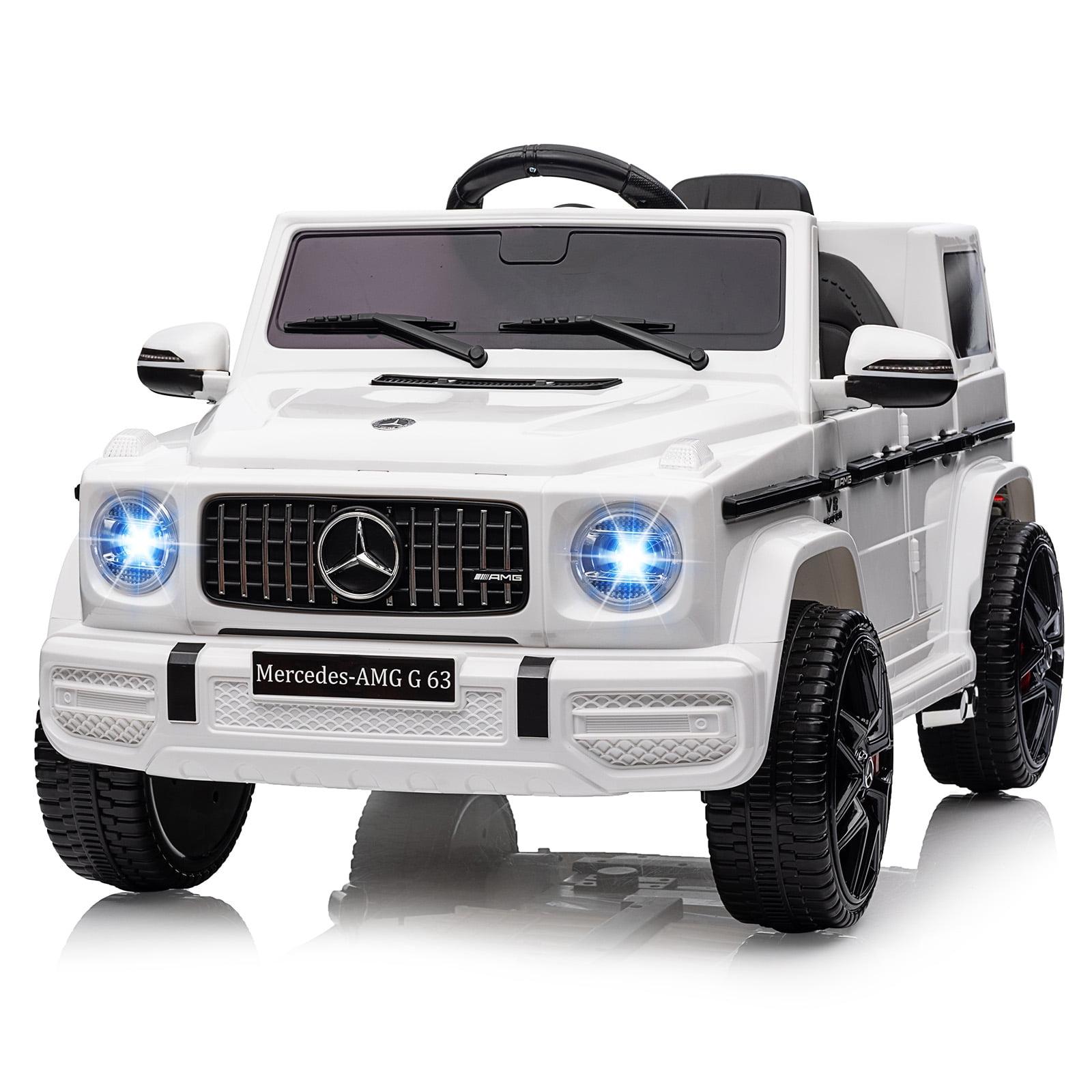 White 12V Mercedes Benz G63 Kids Ride-On Car with Remote Control