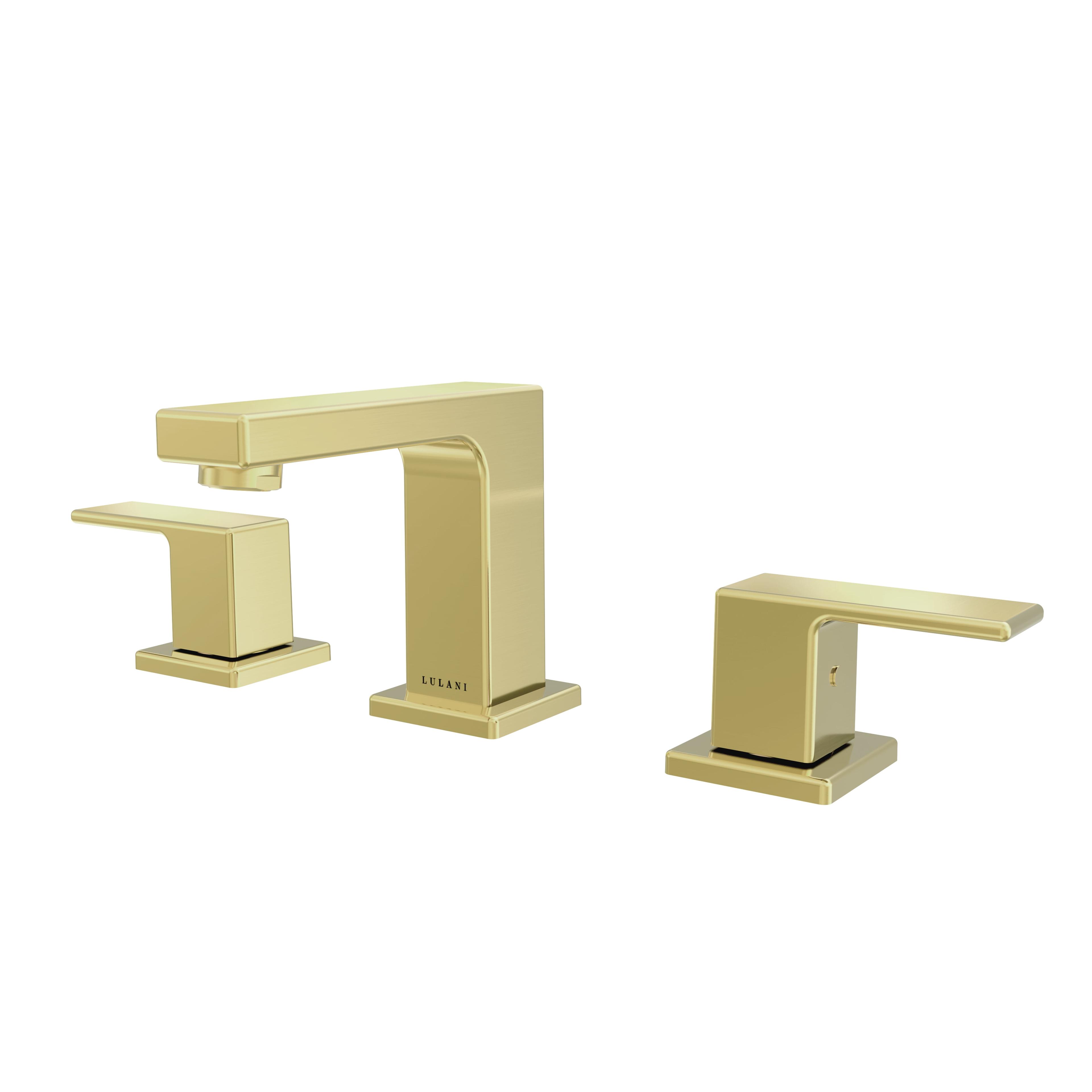 Capri Premium Champagne Gold 8" Widespread Two-Handle Bathroom Faucet