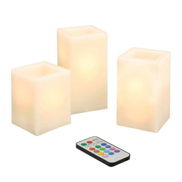 LumaBase Unscented Flameless Candle (Set of 3)