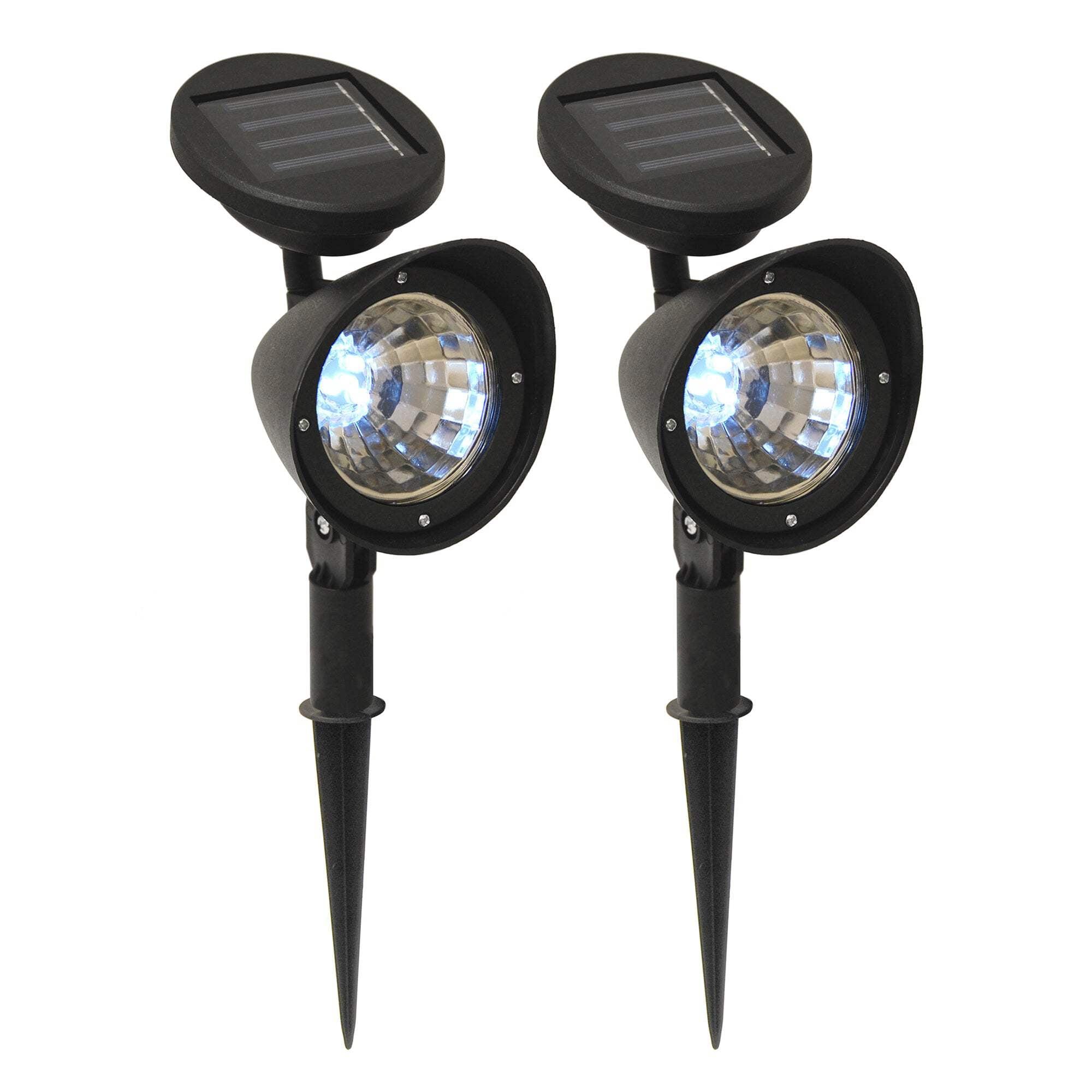 Solar Powered Black Spotlights