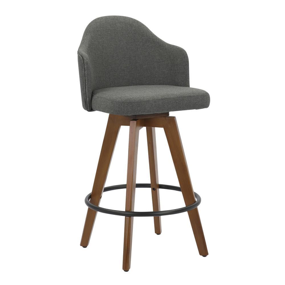 26" Ahoy Mid-Century Modern Counter Height Barstool - LumiSource