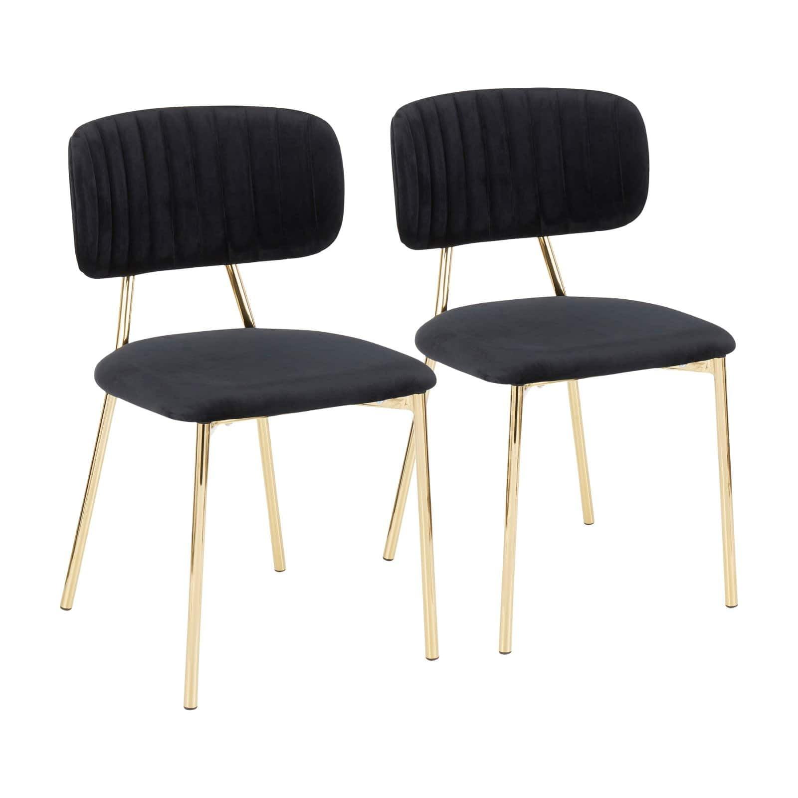 Set of 2 Bouton Contemporary Glam Chair - LumiSource