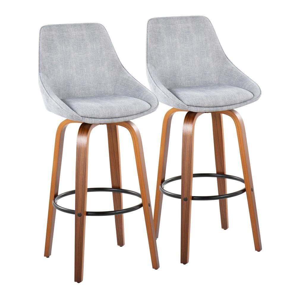 LumiSource Swivel Upholstered Counter Stool