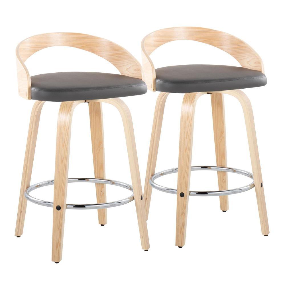 Grotto Swivel Upholstered Counter Stool