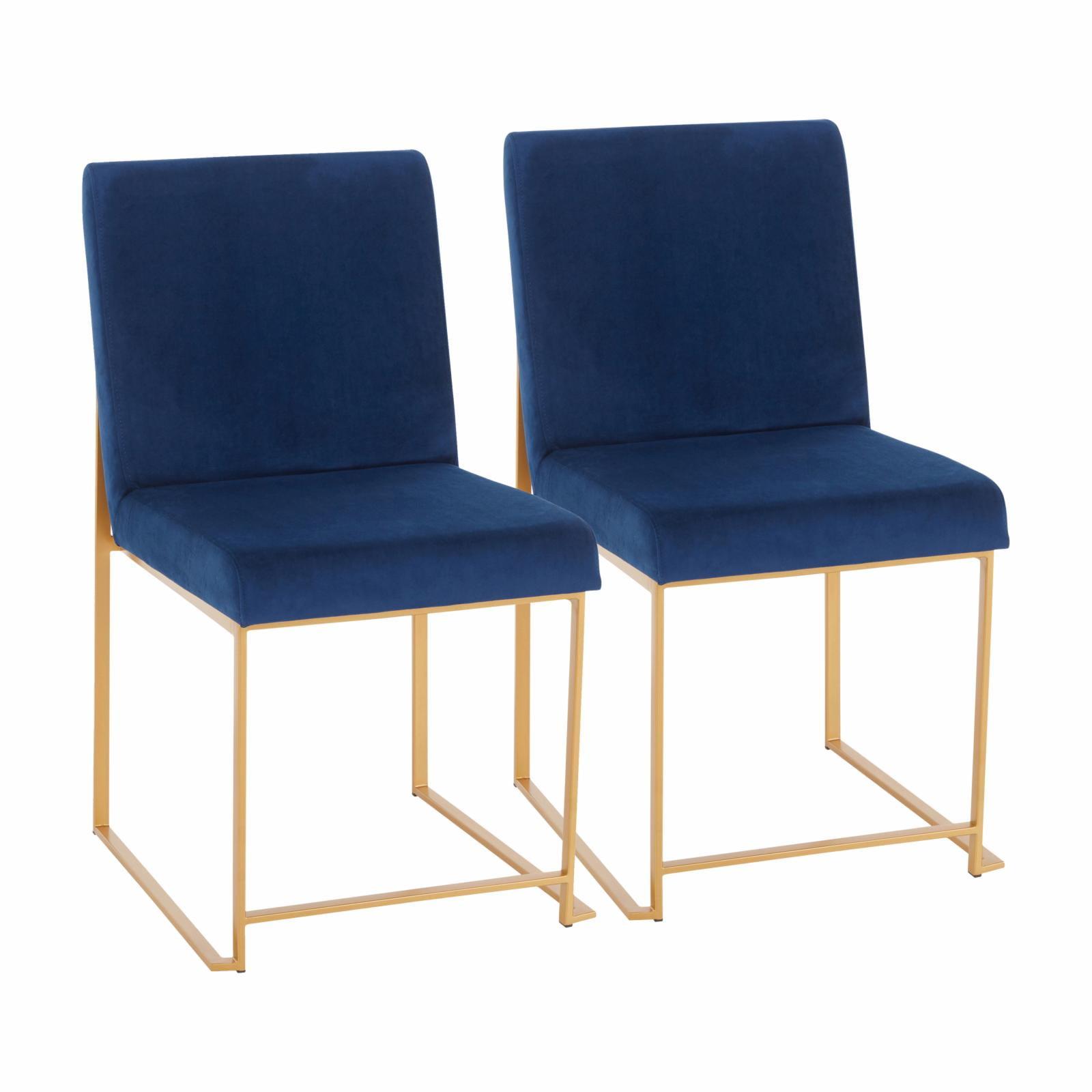 Set of 2 High Back Fuji Contemporary Dining Chairs - LumiSource