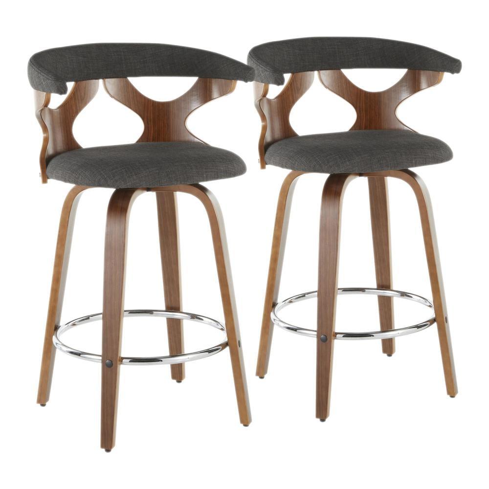 Set of 2 Gardenia Upholstered Counter Height Barstools - Lumisource