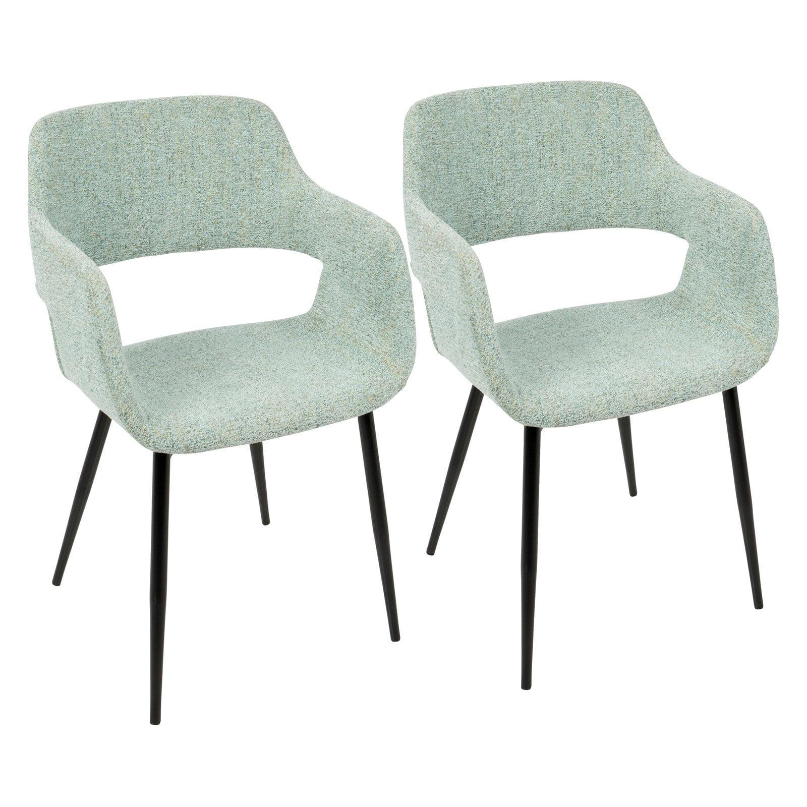 Set of 2 Margarite Mid Century Modern Dining, Accent Chair - LumiSource