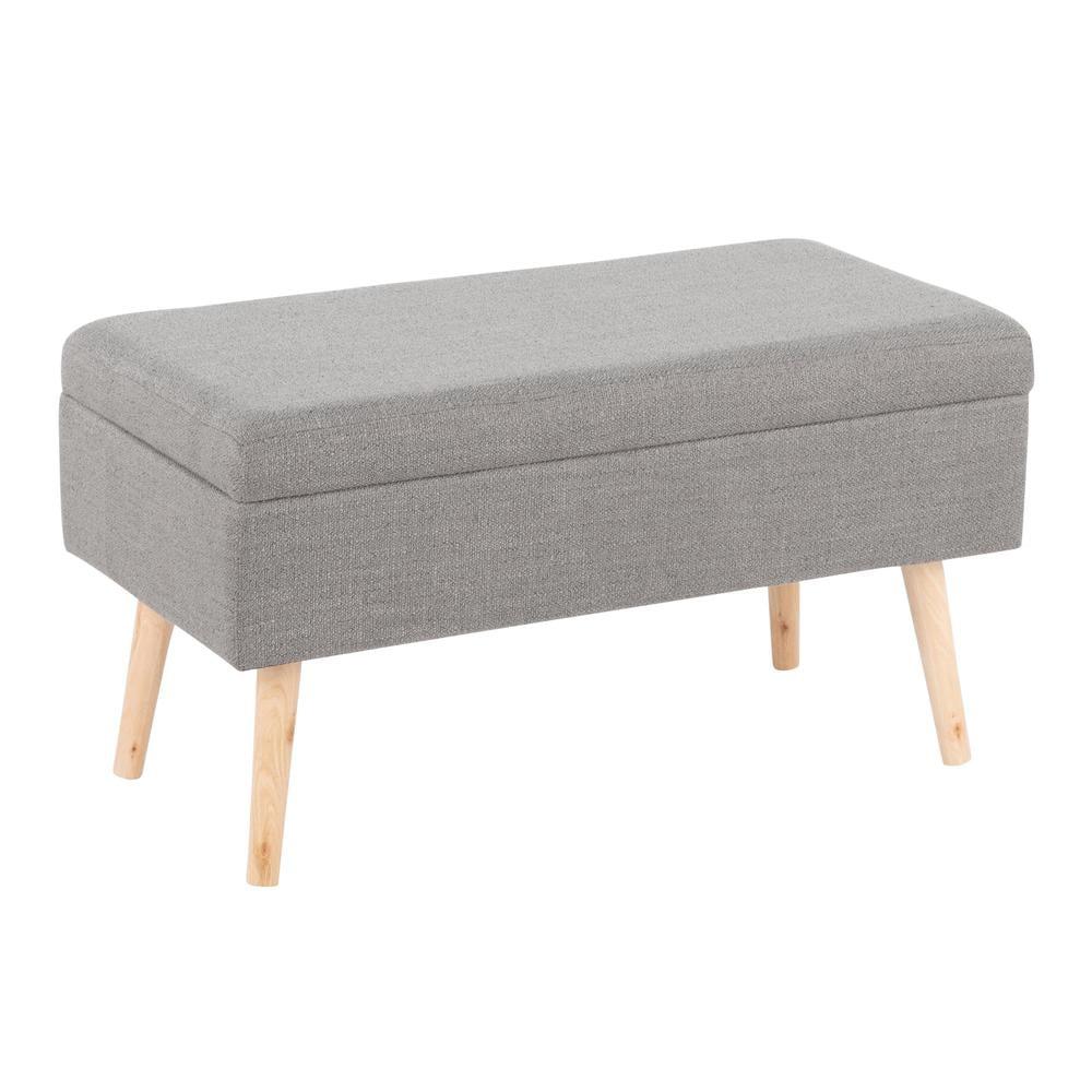 Mercury Row® Beyers Fabric Upholstered Storage Bench