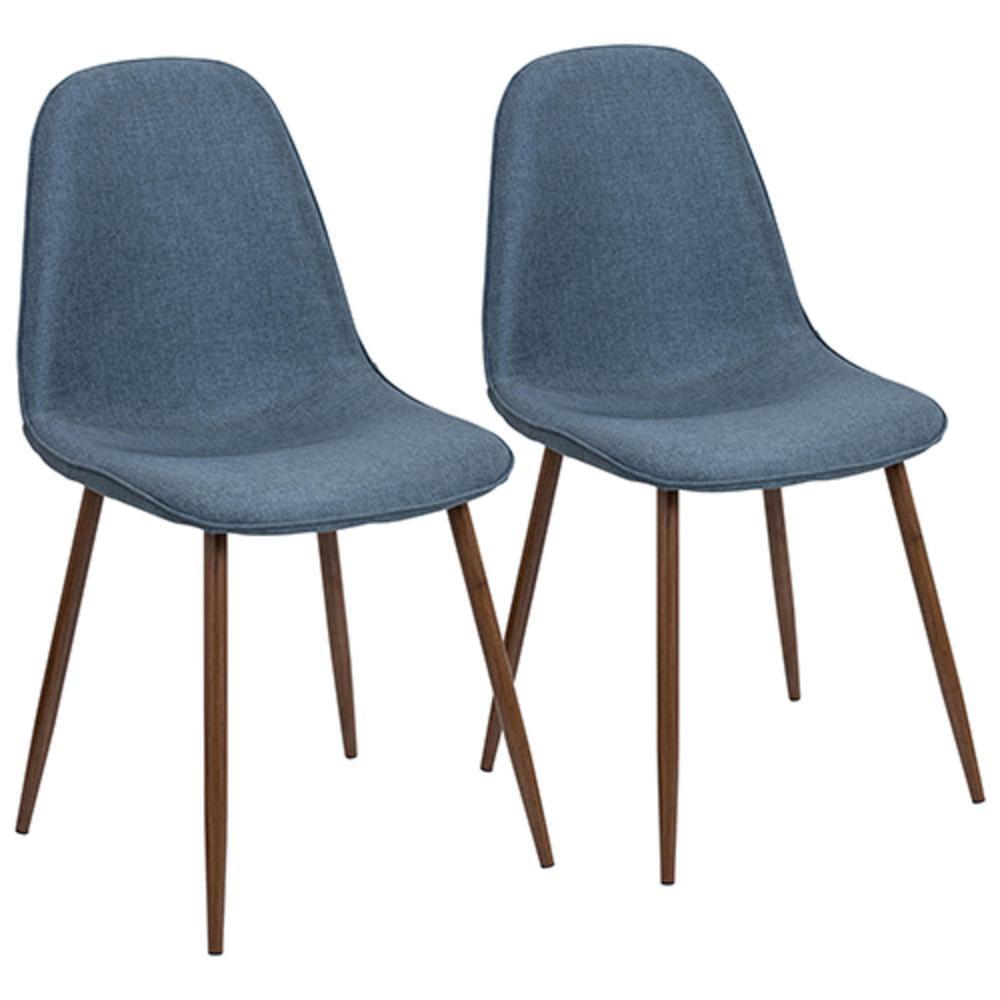 Set of 2 Pebble Mid-Century Modern Dining Accent Chairs - LumiSource