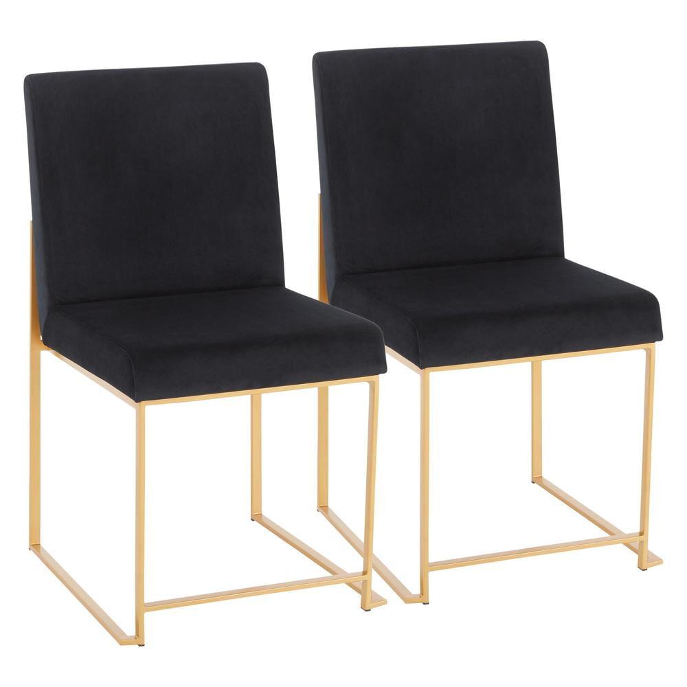 Set of 2 High Back Fuji Contemporary Dining Chairs - LumiSource