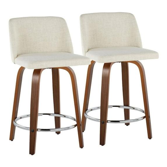 Swivel Upholstered Counter Stool