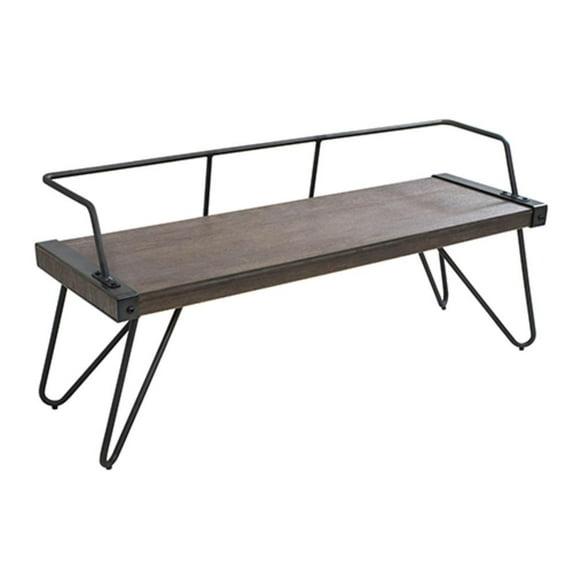 17 Stories Aftan Metal Outdoor Bench