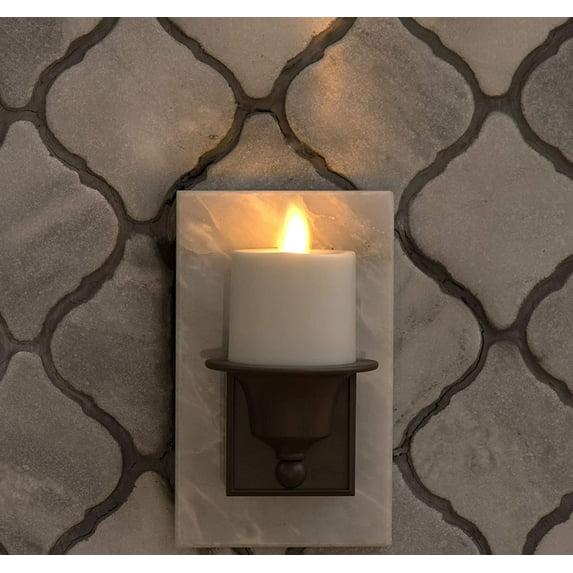 Luminara Flameless Candle Nightlight Flickering Real-Flame Effect Technology Plugs into Outlet - Dusk to Dawn Sensor