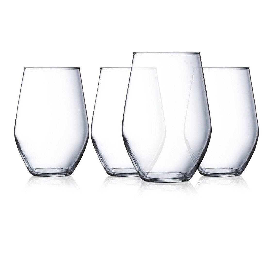 Luminarc Concerto 19oz Stemless Wine Glasses, Set of 4 - Clear