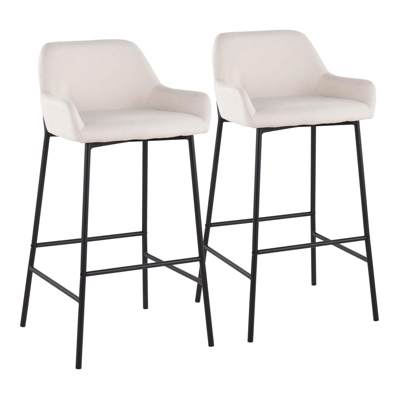 Set of 2 Daniella Metal Polyester Barstool - LumiSource