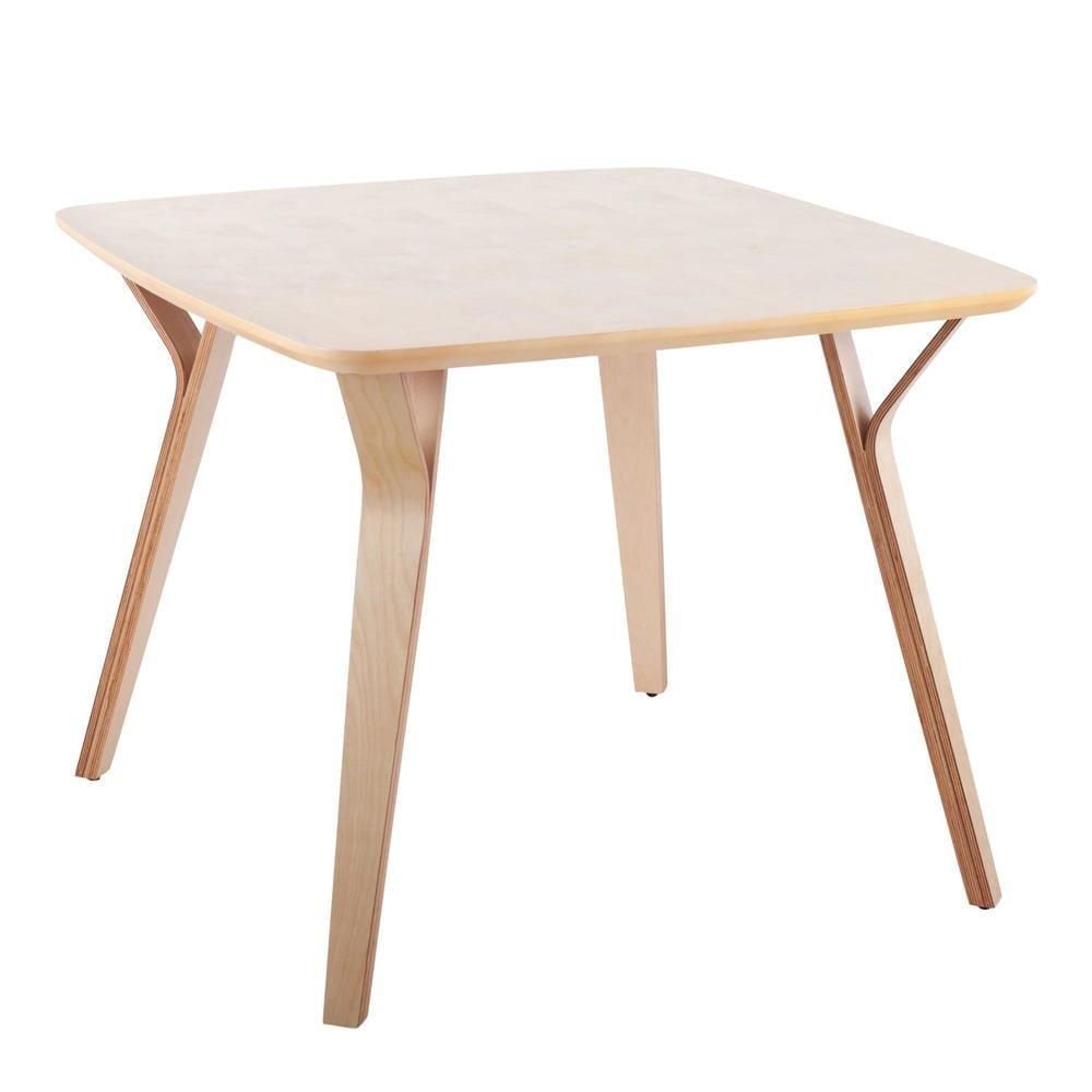 38" Folia Square Dining Table Wood Natural - LumiSource