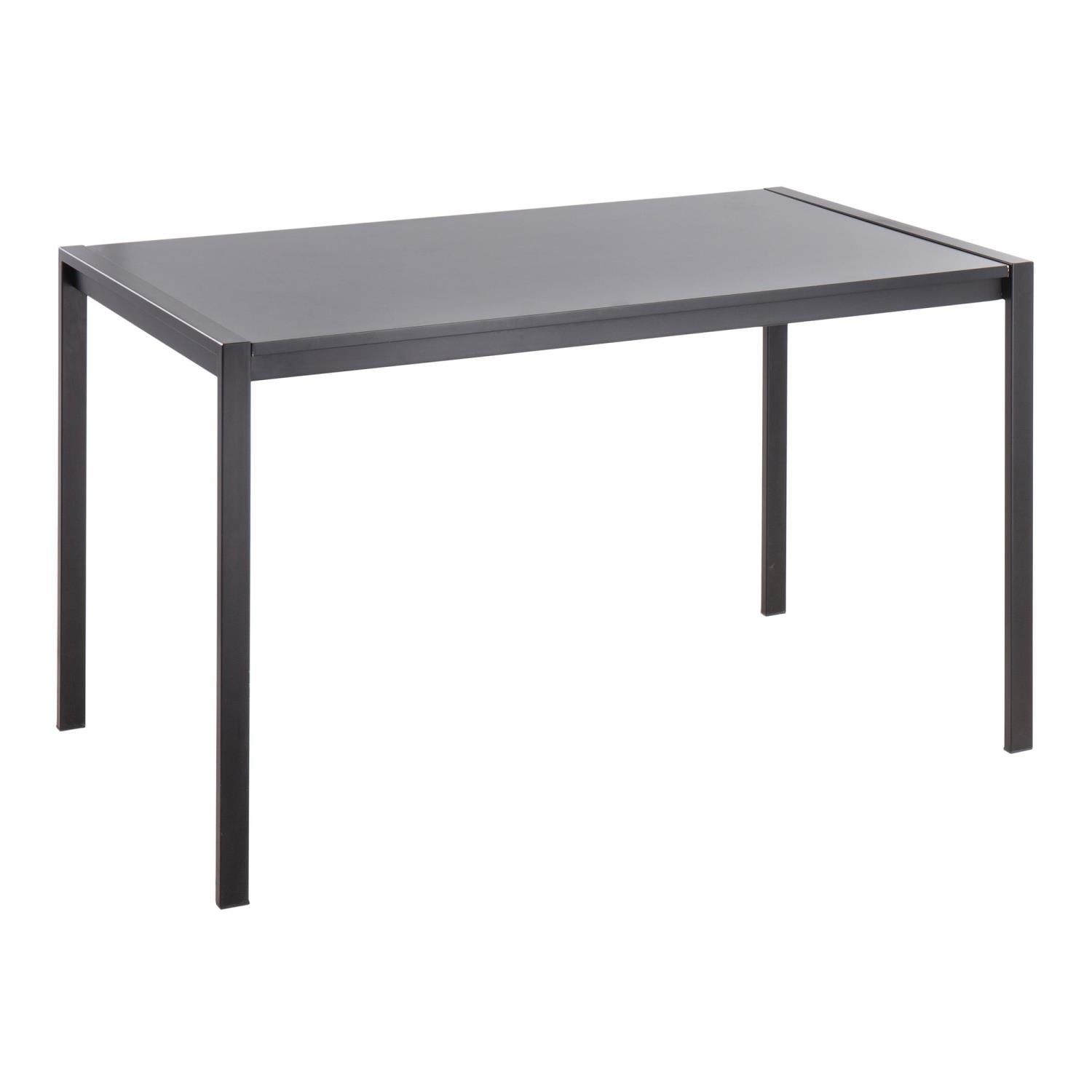 Lumisource Fuji Dinette Table With Black Metal And Black Wood DT-FUJI4728 BKBK