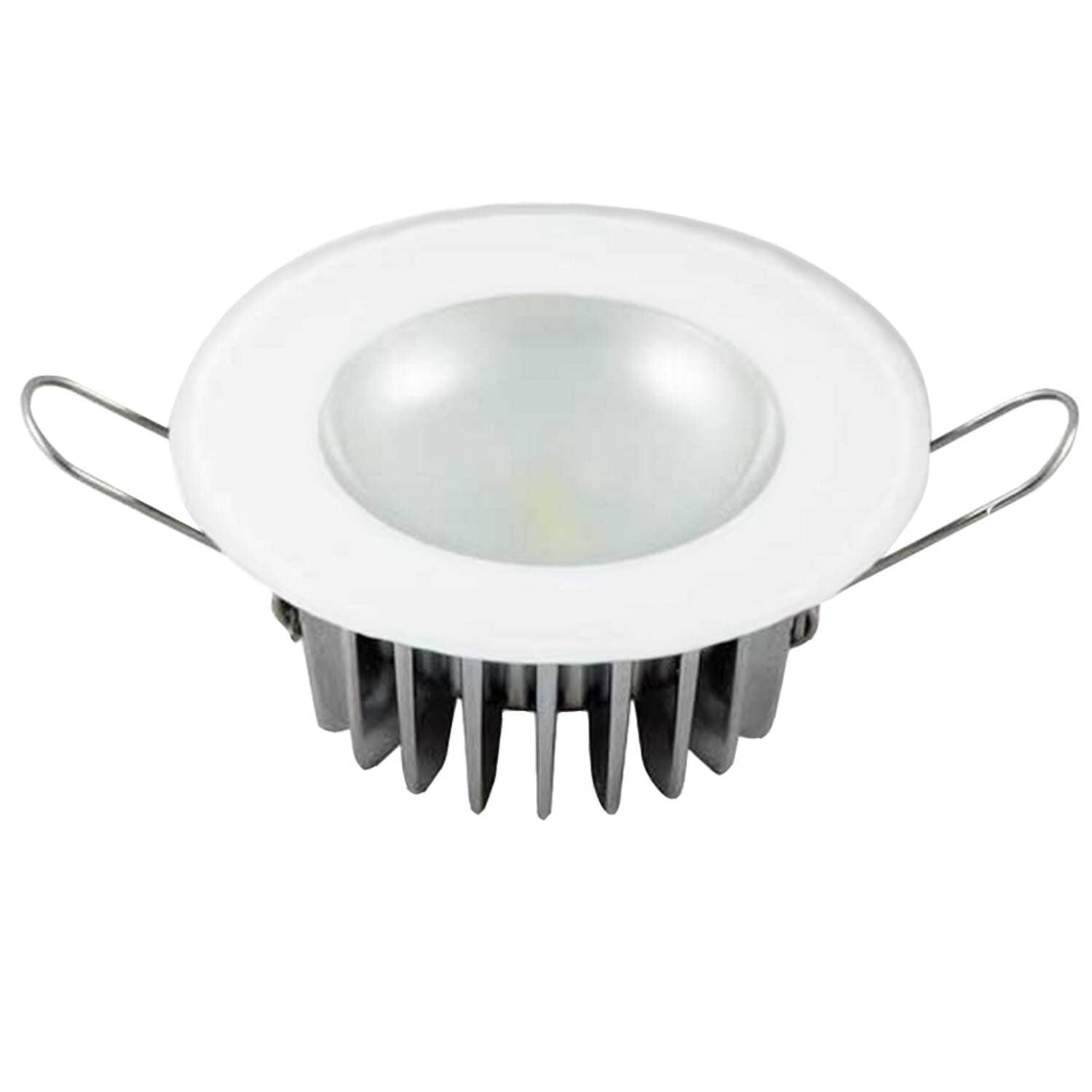 Lumitec Mirage Flush Mount Interior Down Light - Dimmable White, Red and Blue - Glass Fixture No Bezel - 2.5" Diameter