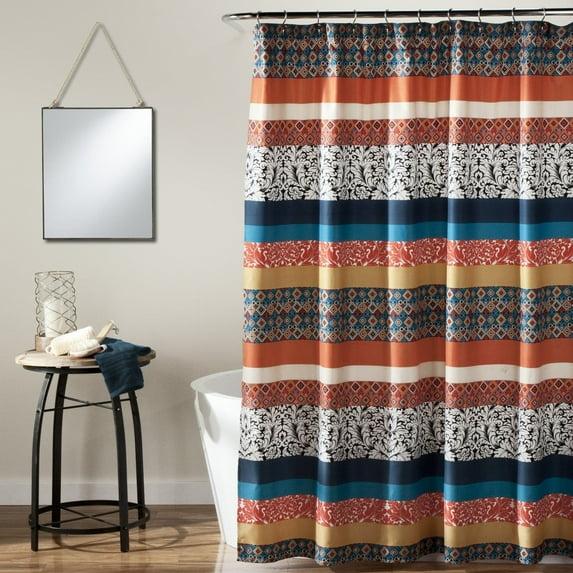Lush Decor Boho Stripe Striped Shower Curtain