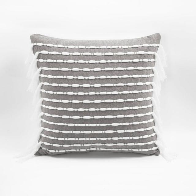 Lush Decor Cotton Striped 20'' Throw Pillow Cover
