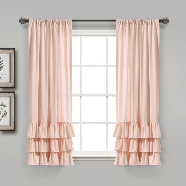 Lush Decor Polyester Sheer Curtain Pair (Set of 2)