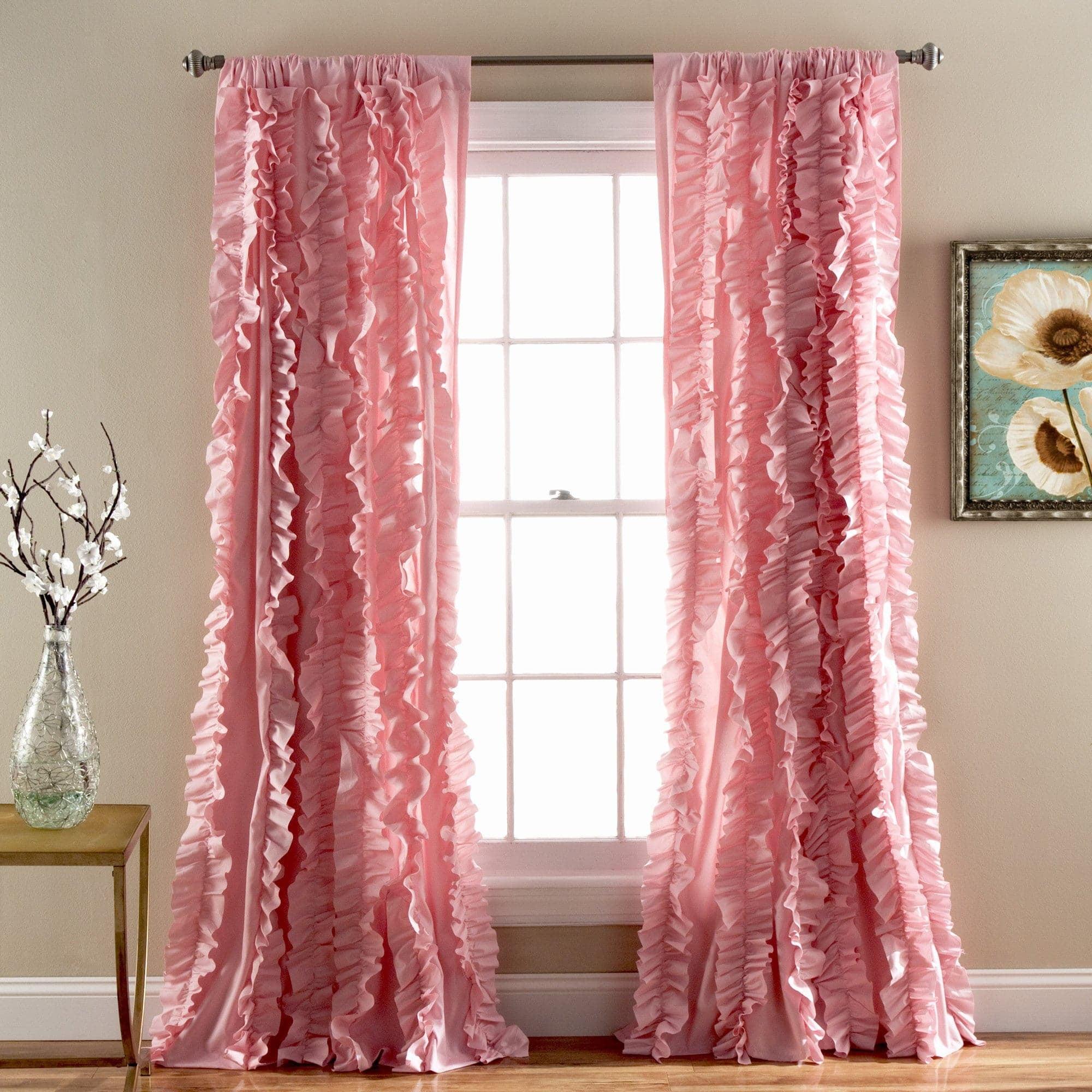Lush Decor Bohemian Semi-Sheer Curtain Panel